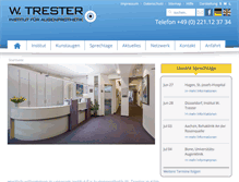 Tablet Screenshot of institut-trester.de